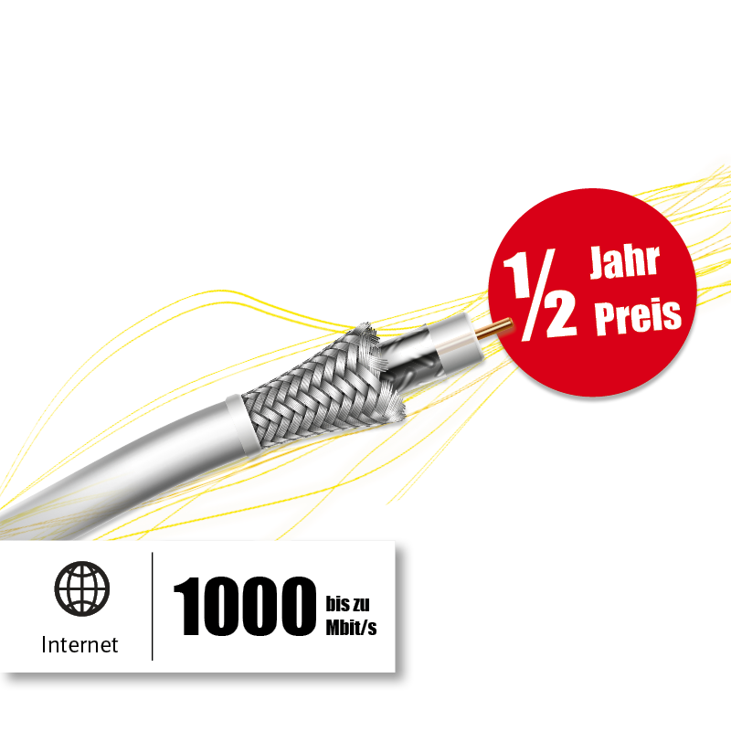 Internet, halber Preis - volle Power.